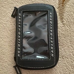 Harley-Davidson motorcycle audio player tank pouch.